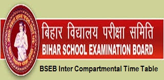 Bihar Board 12th Supplementary Time Table 2020